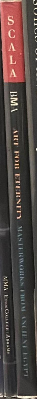 Art for eternity: masterworks from ancient Egypt spine