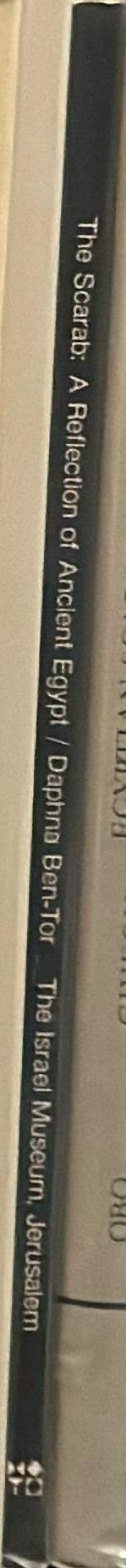 The scarab : a reflection of ancient Egypt spine