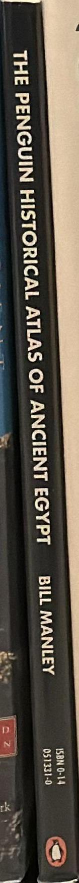 Penguin historical atlas of ancient Egypt / Bill Manley spine