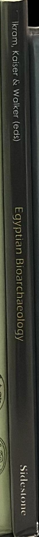 Egyptian bioarchaeology : humans, animals, and the environment spine