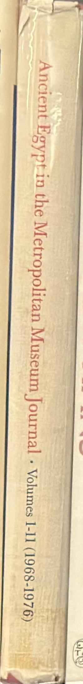 Ancient Egypt in the Metropolitan Museum Journal spine