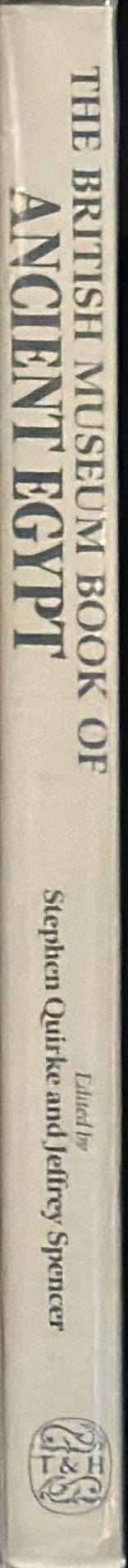 The British Museum book of ancient Egypt spine