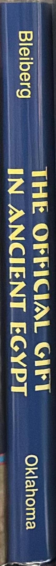 The official gift in ancient Egypt spine