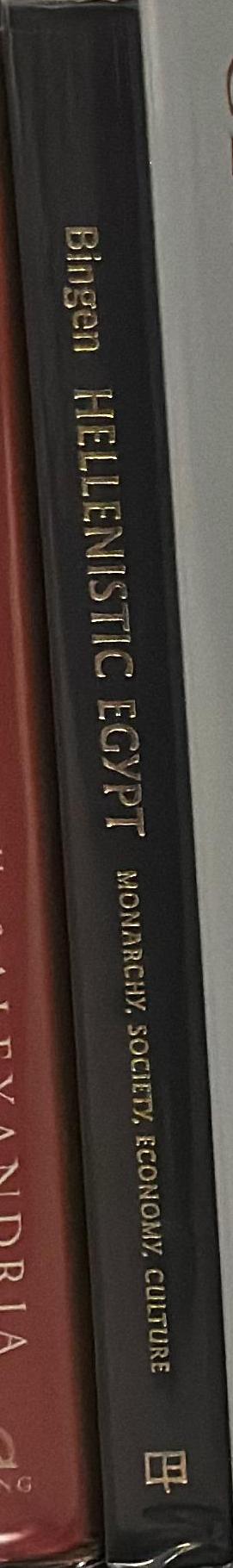 Hellenistic Egypt : monarchy, society, economy, culture spine