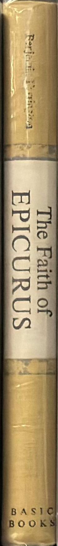 The faith of Epicurus / Benjamin Farrington spine
