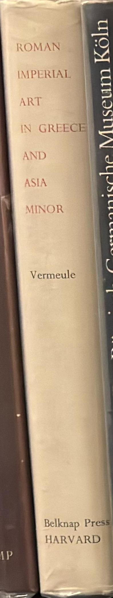 Roman Imperial art in Greece and Asia Minor / Cornelius C. Vermeule spine
