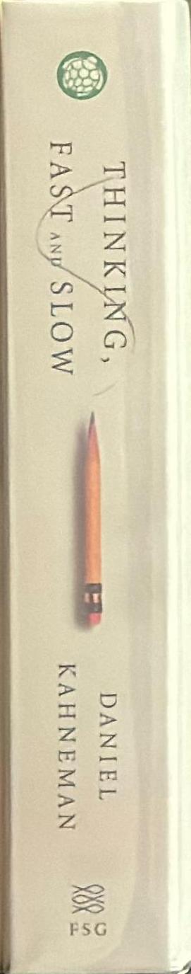 Thinking, fast and slow / Daniel Kahneman spine