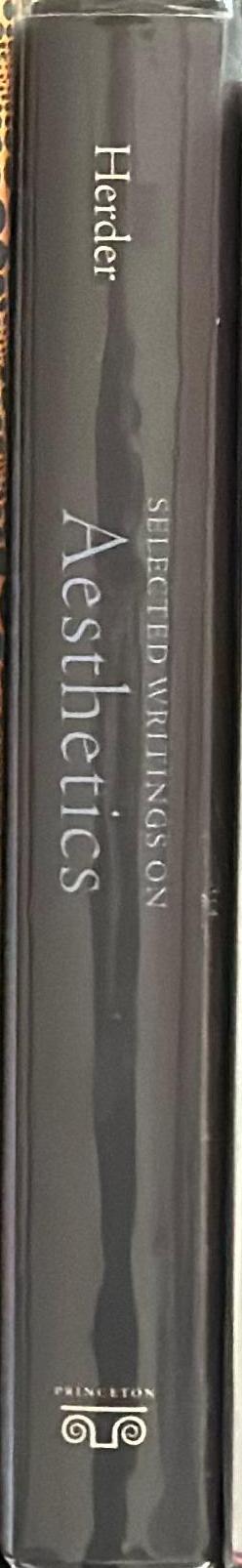 Selected writings on aesthetics spine
