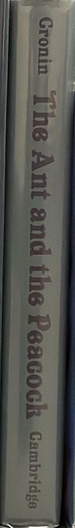 The ant and the peacock : altruism and sexual selection from Darwin to today spine