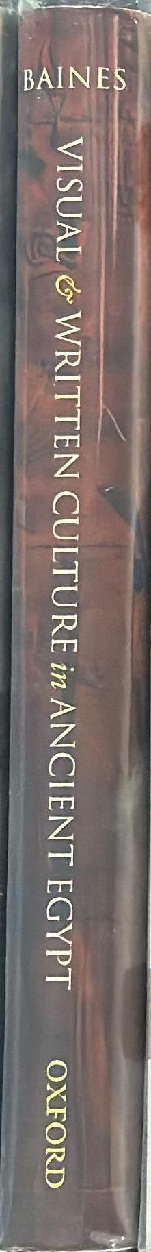 Visual and written culture in ancient Egypt spine