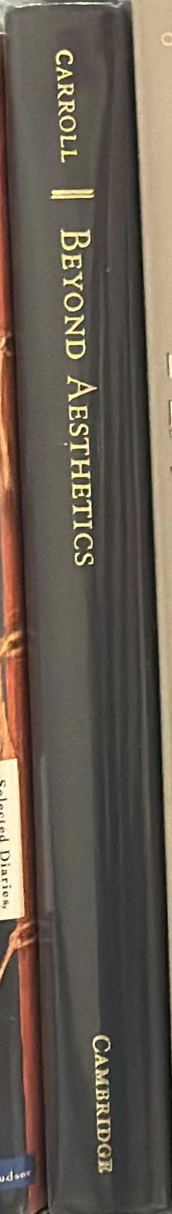 Beyond aesthetics : philosophical essays spine