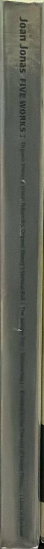 Joan Jonas : five works spine