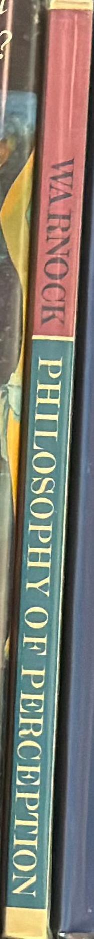 The philosophy of perception / edited by G. J. Warnock spine
