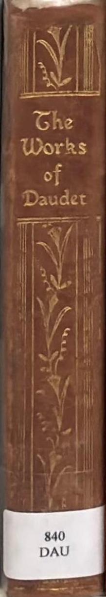 Works of Daudet spine
