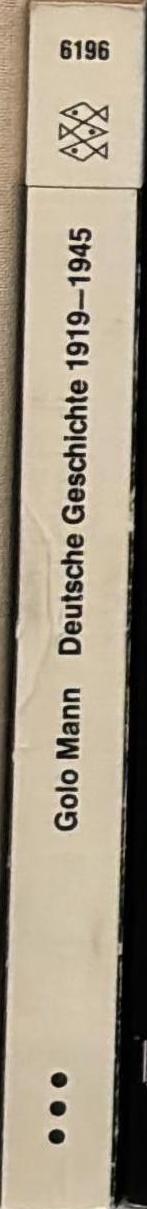 Deutsche Geschichte: 1919-1945 spine