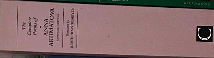 The Complete Poems of Anna Akhmatova spine