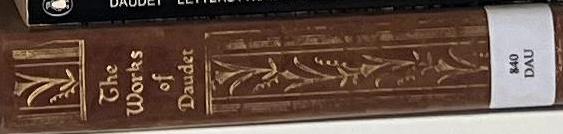 The Works of Alphonse Daudet spine