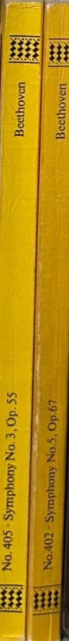 Symphony No. 3 in E-Flat Major, Op. 55 "Eroica" spine