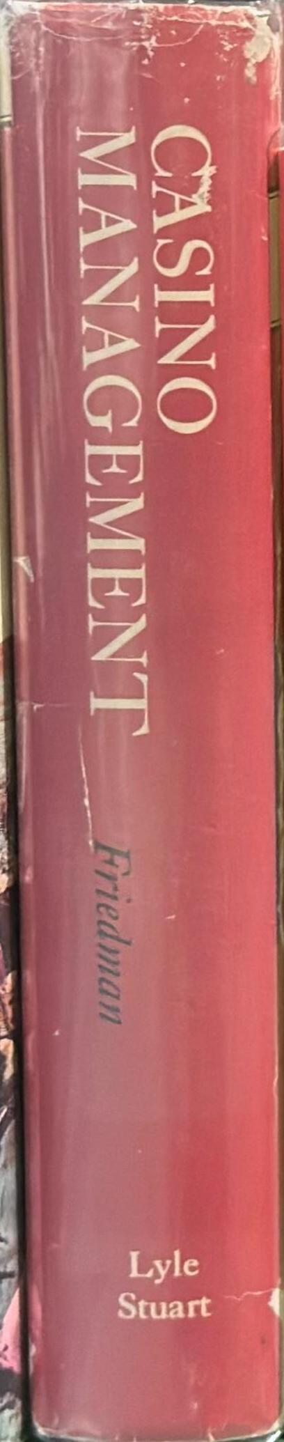 Casino management / by Bill Friedman spine