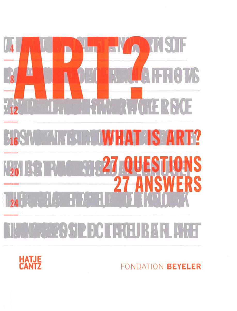 What is art? : 27 questions, 27 answers cover