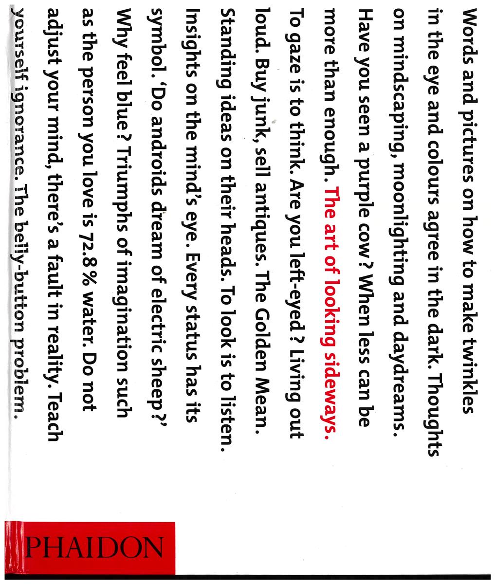 The art of looking sideways cover