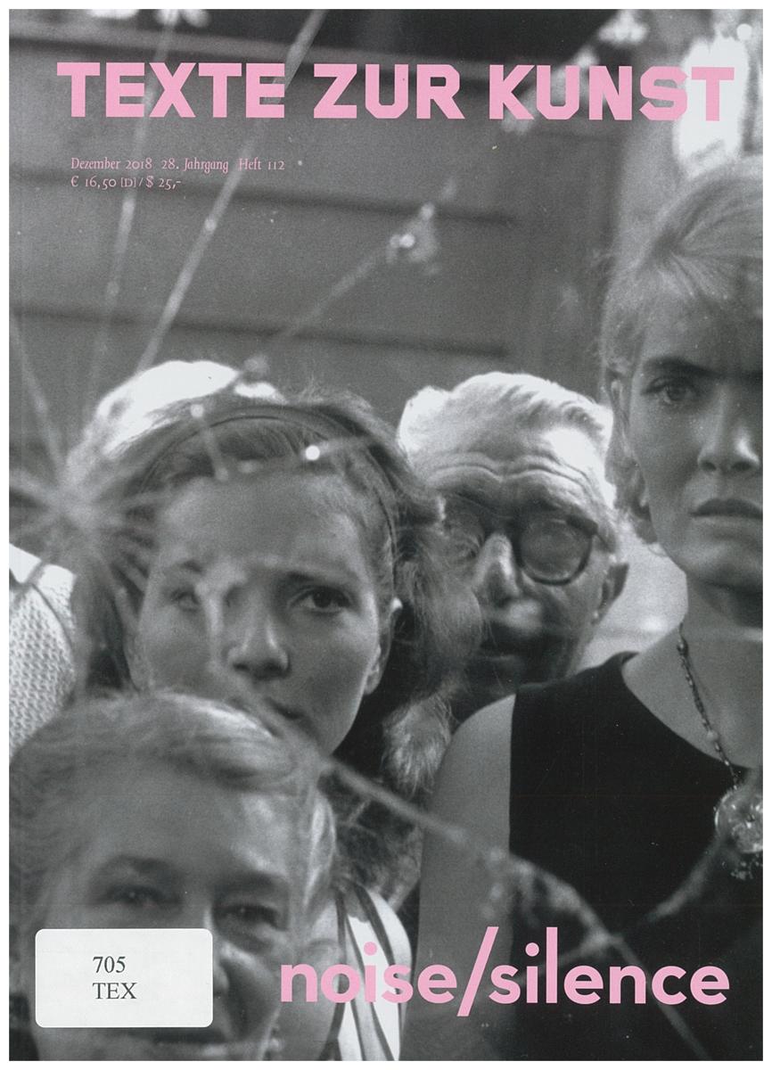 Texte zur kunst cover