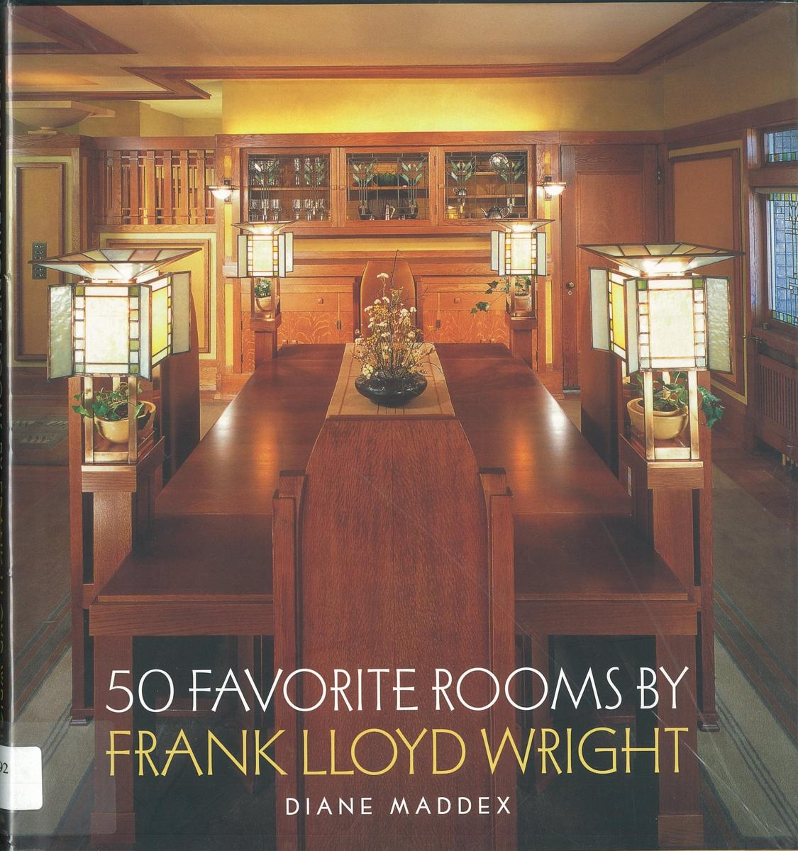 50 favorite rooms by Frank Lloyd Wright cover