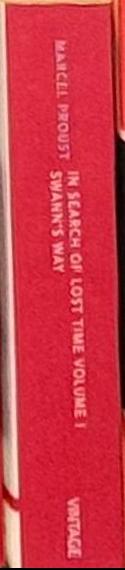 In Search of Lost Time: Swann's Way, Volume 1 spine