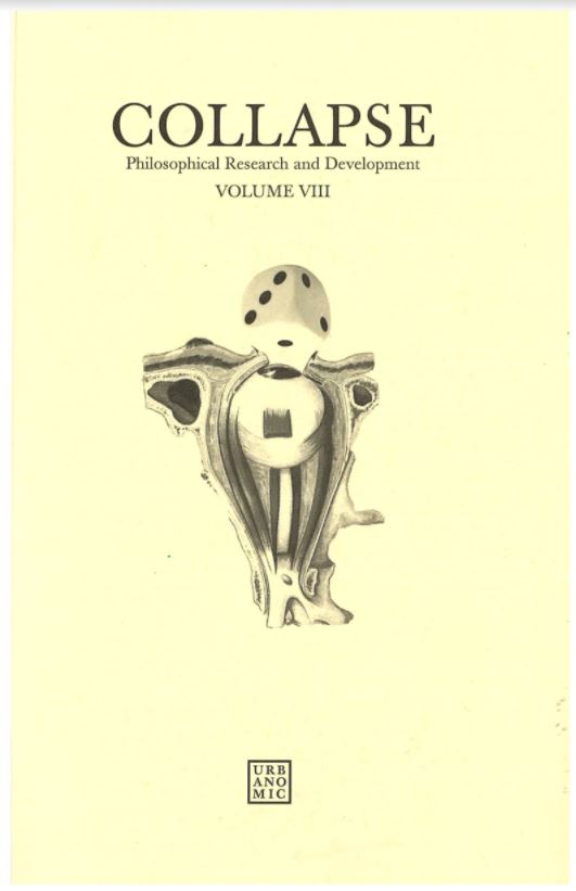 Collapse : philosophical research and development : volume VIII / edited by Robin Mackay cover
