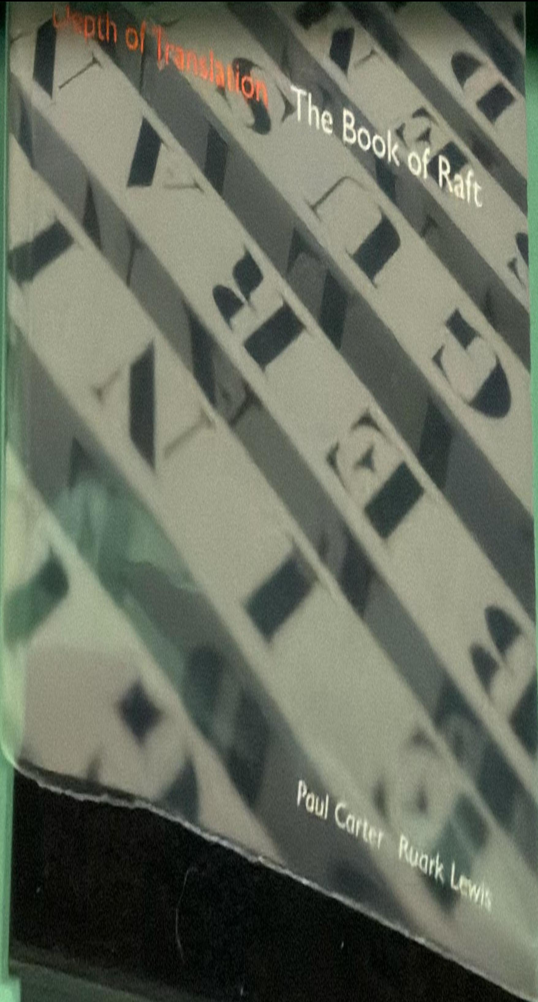 Depth of translation : the book of Raft live cover
