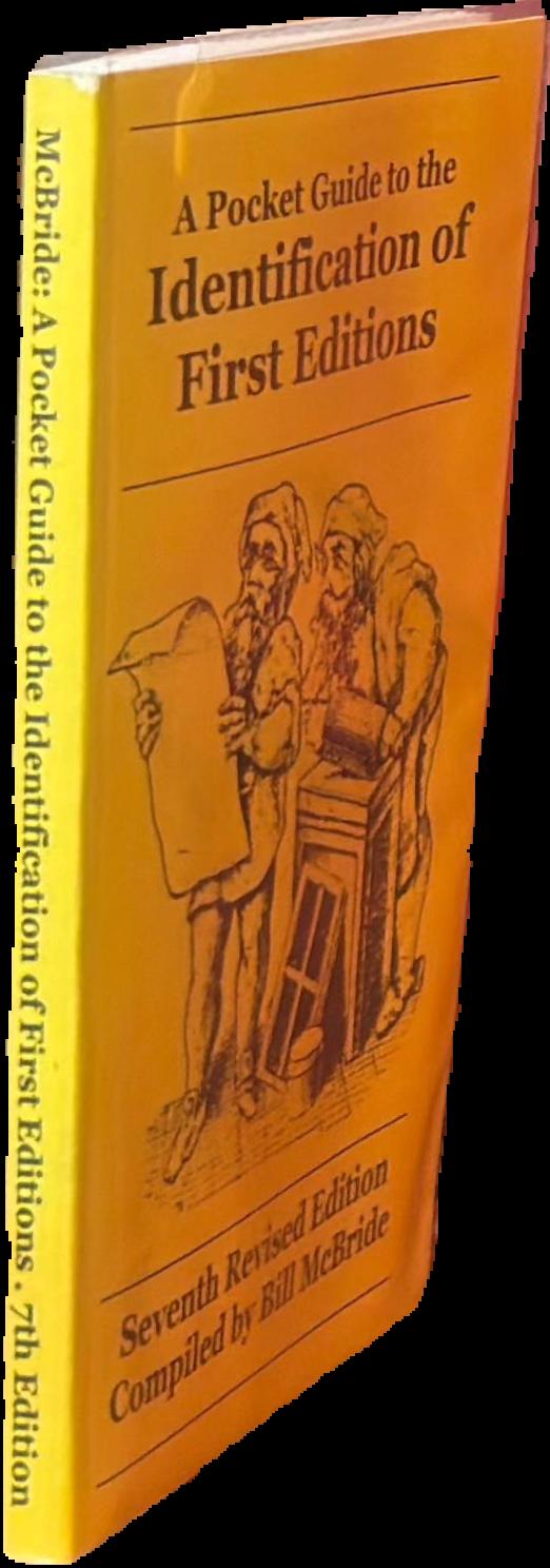 A pocket guide to the identification of first editions live cover