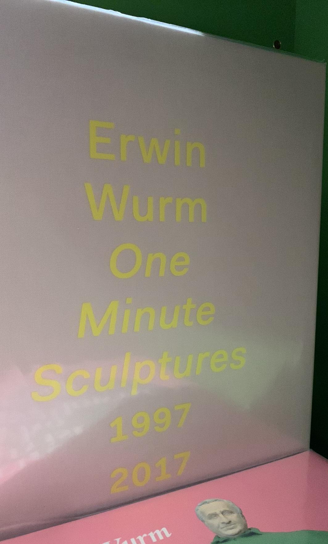 Erwin Wurm : one minute sculptures 1997-2017 / edited by Christa Steinle live cover