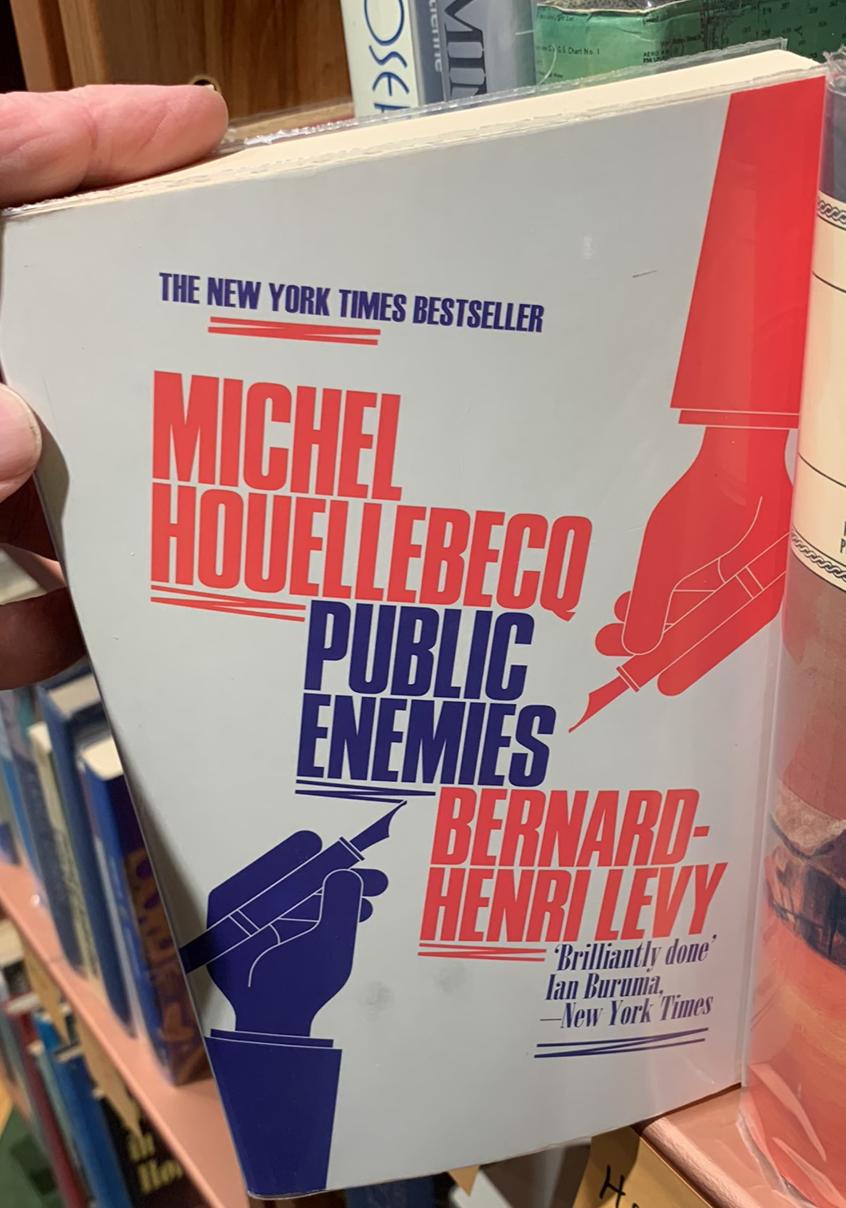Public enemies / Michel Houellebecq and Bernard-Henri Levy live cover