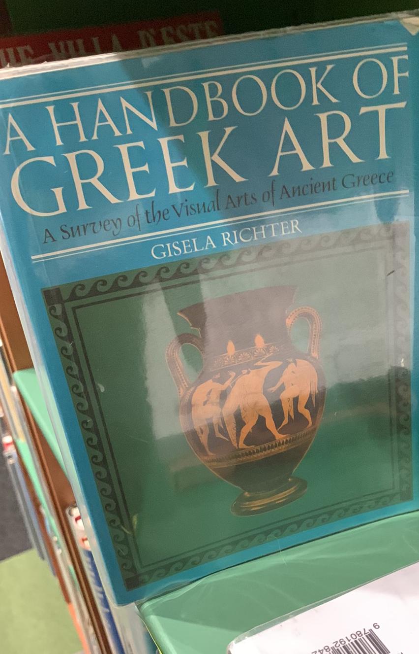 A handbook of Greek art live cover
