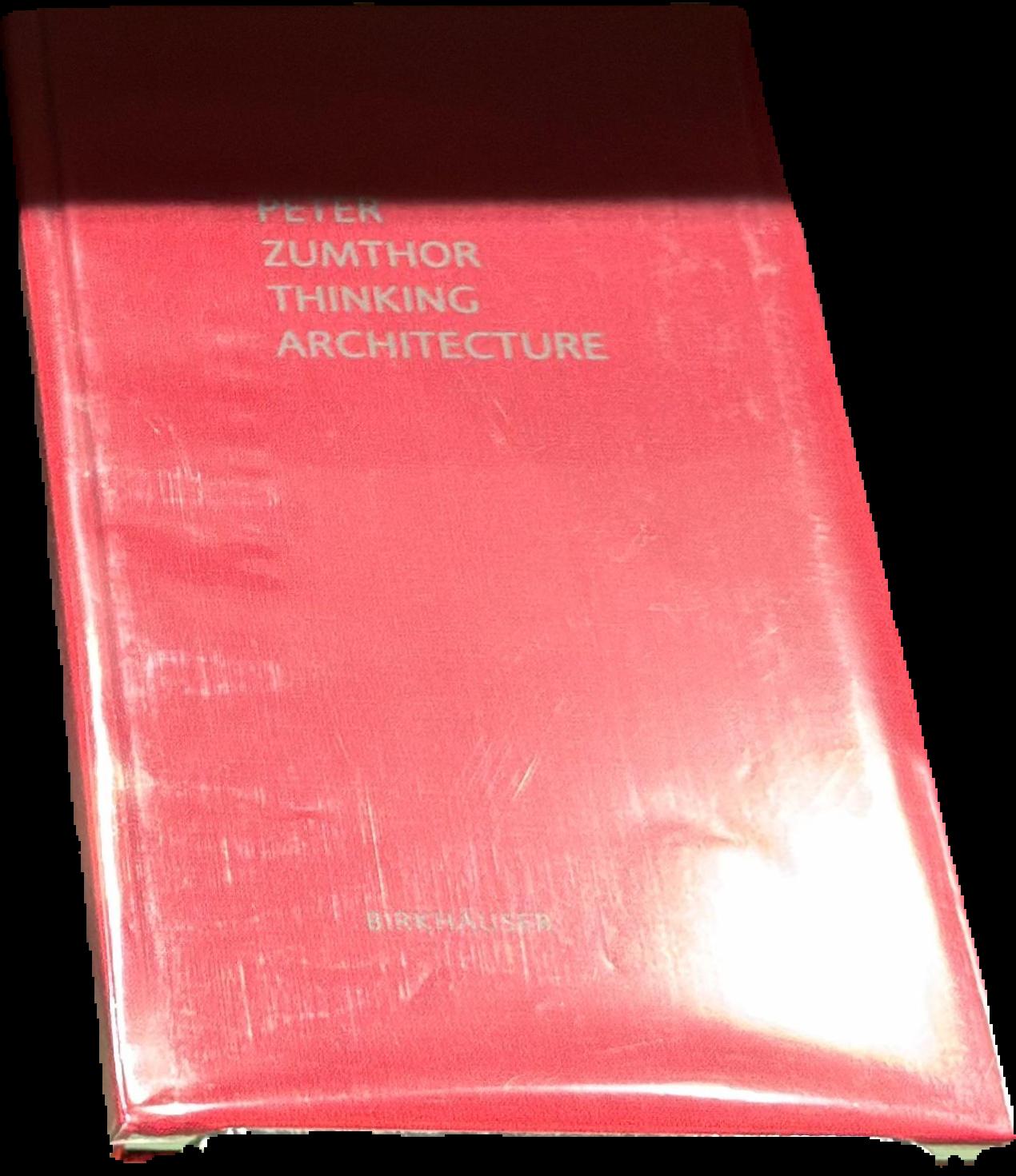 Peter Zumthor : thinking architecture live cover