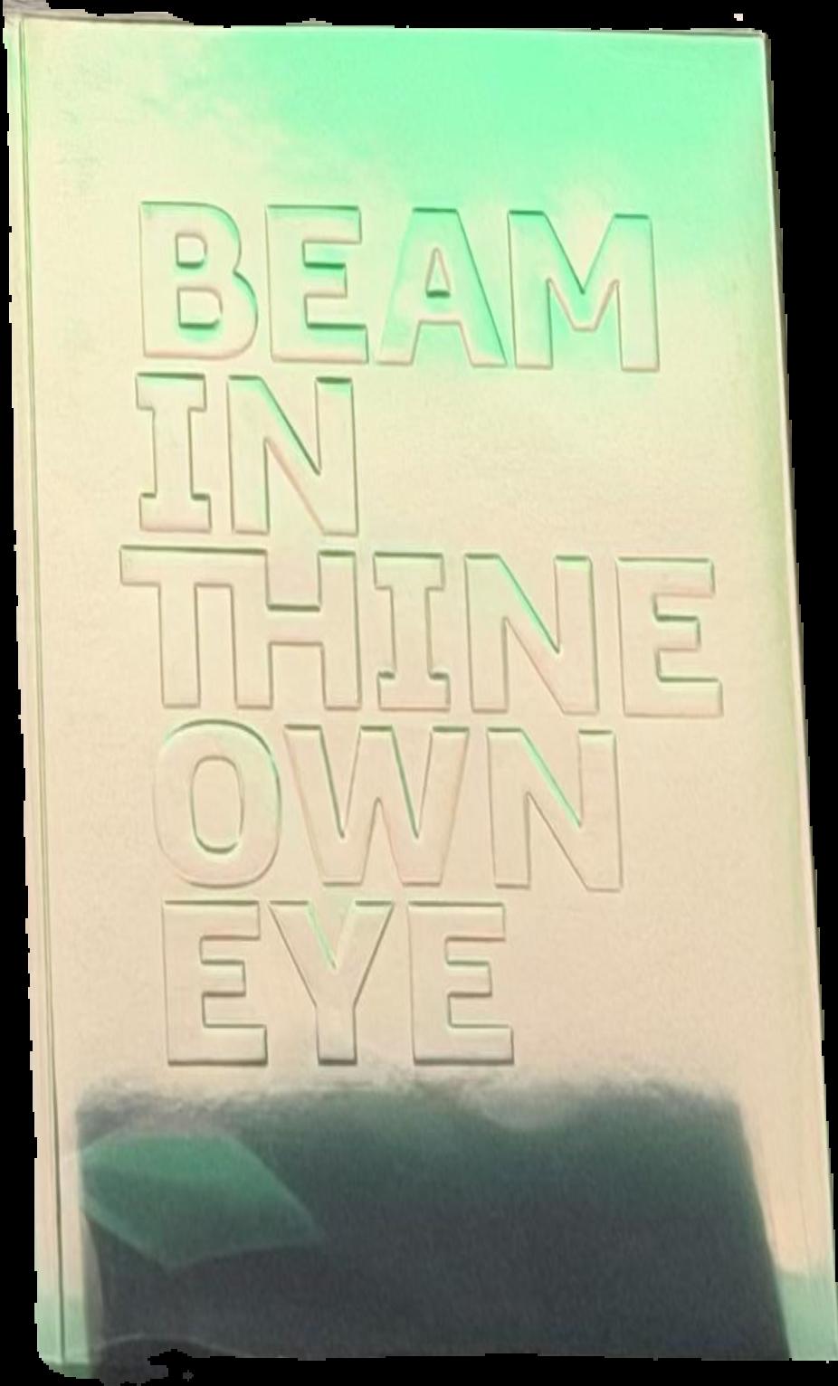 Beam in thine own eye / [organised and produced by the Museum of Old and New Art ; texts by David Walsh, Olivier Varenne ; curators, Nicole Durling and Olivier Varenne] live cover