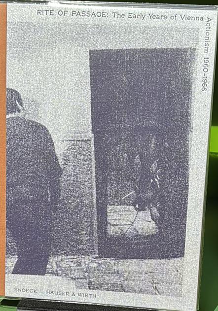 Rite of passage : the early years of Vienna Actionism 1960-1966 : Gunter Brus, Hermann Nitsch, Otto Muehl, Rudolph Schwarzkogler live cover