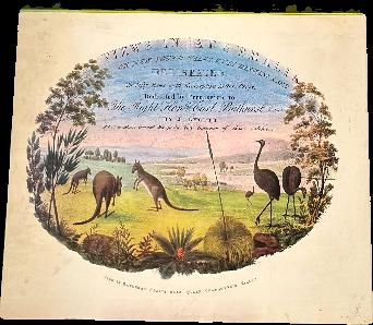 Views in Australia, or New South Wales & Van Diemen's Land delineated in fifty views : with descriptive letter press / by J. Lycett live cover