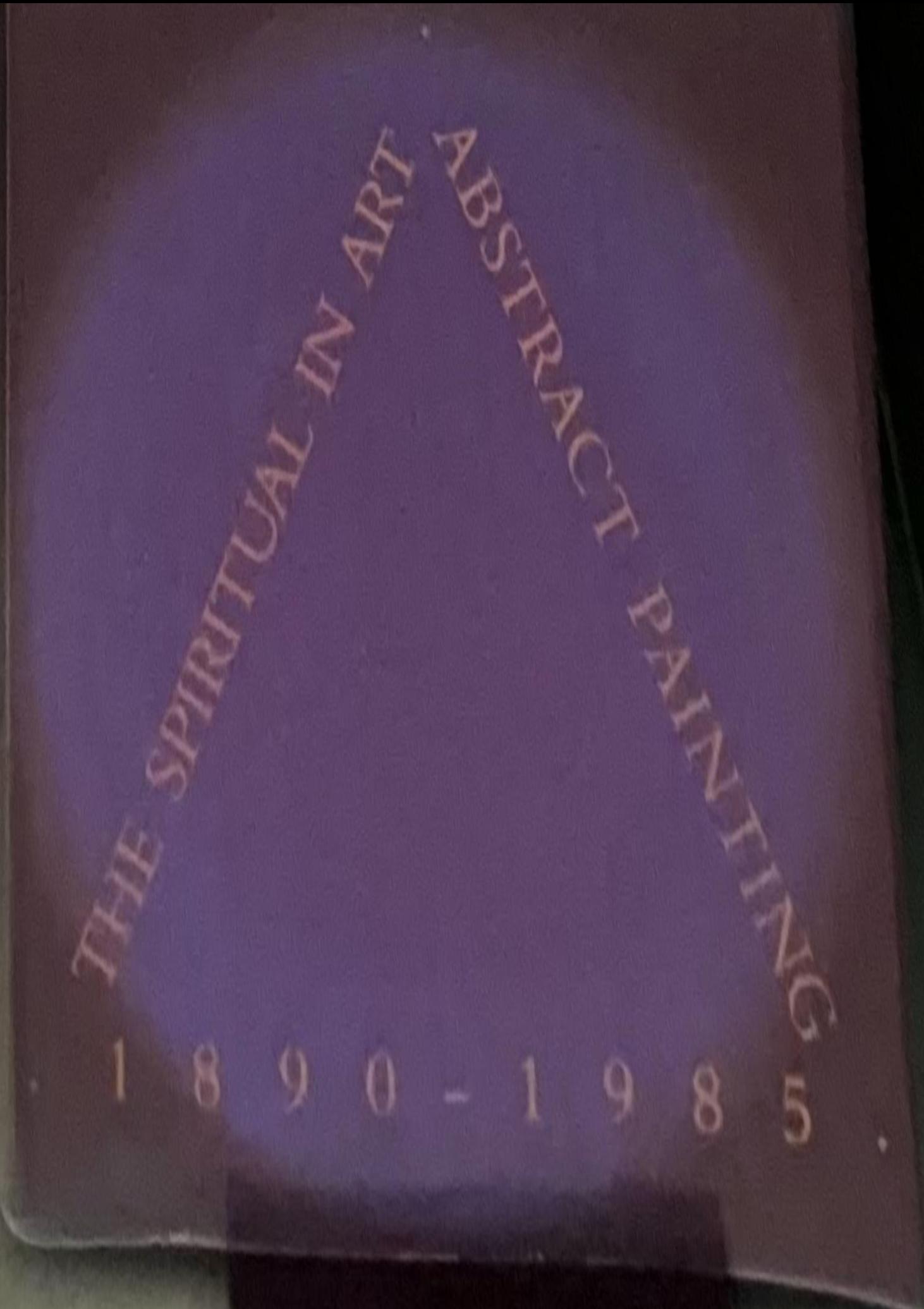 The spiritual in art : abstract painting 1890-1985 live cover