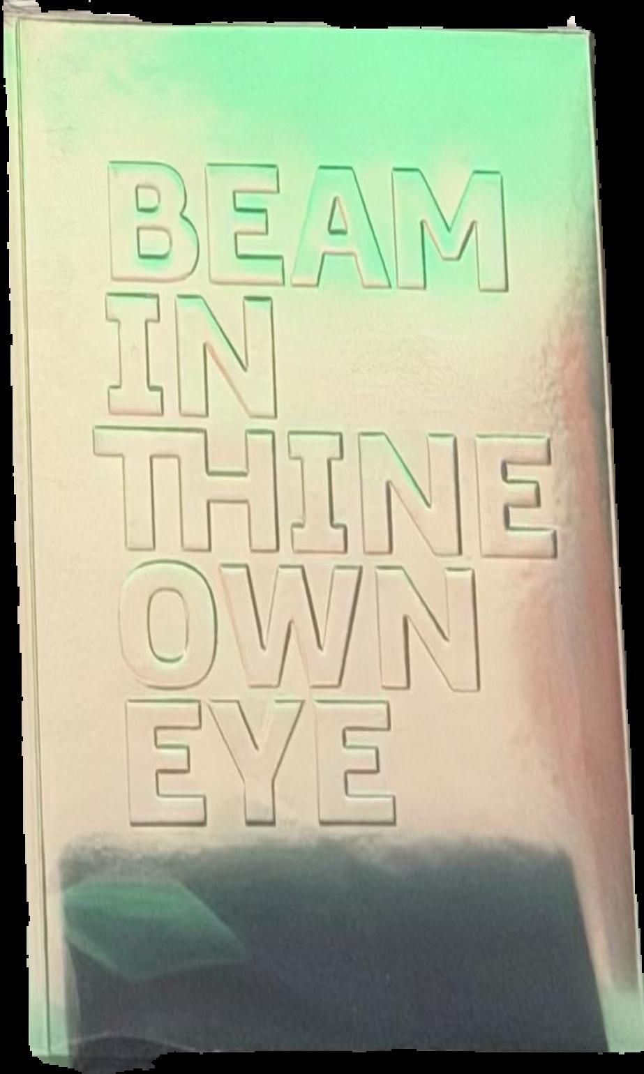 Beam in thine own eye / [organised and produced by the Museum of Old and New Art ; texts by David Walsh, Olivier Varenne ; curators, Nicole Durling and Olivier Varenne] live cover
