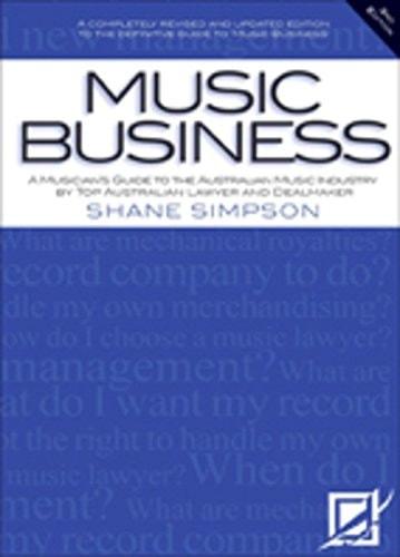 Music business : a musician's guide to the Australian music industry live cover