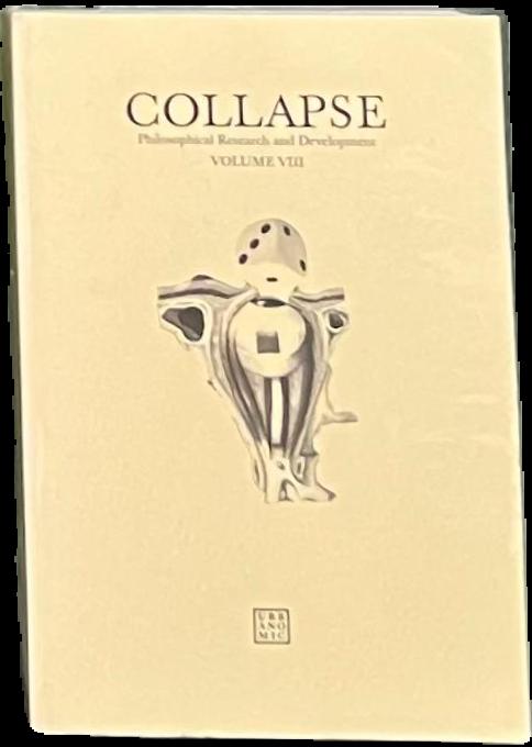 Collapse : philosophical research and development : volume VIII live cover
