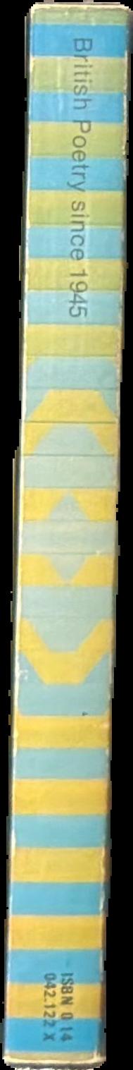 British poetry since 1945 live spine