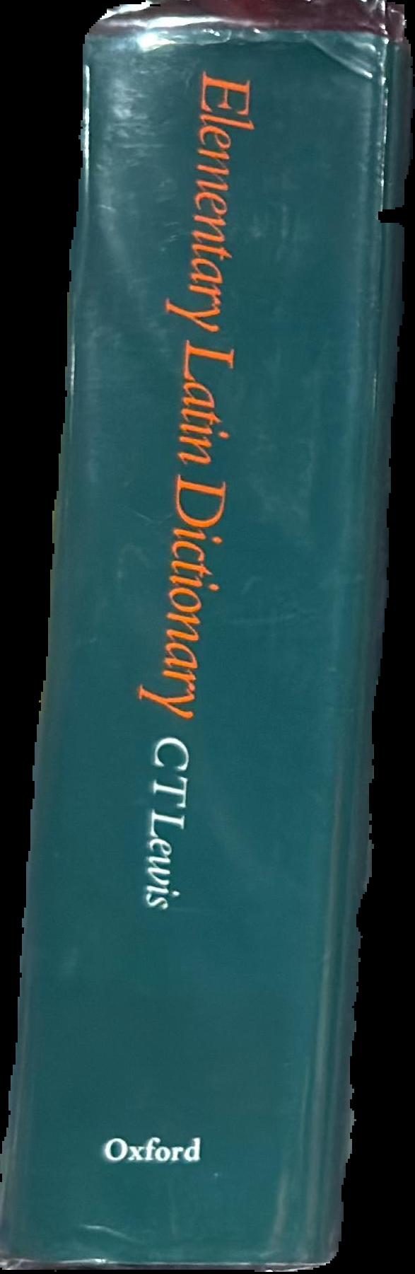 An elementary Latin dictionary live spine