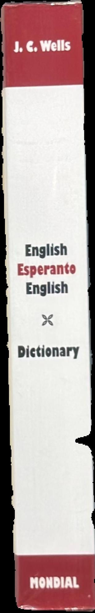 English Esperanto English dictionary live spine