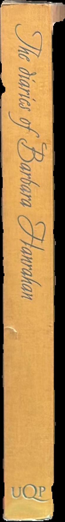 The diaries of Barbara Hanrahan live spine