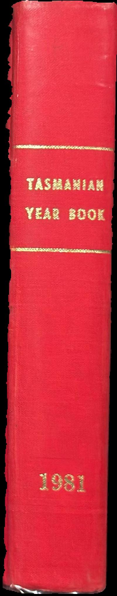 Tasmanian year book : no. 15, 1981 live spine