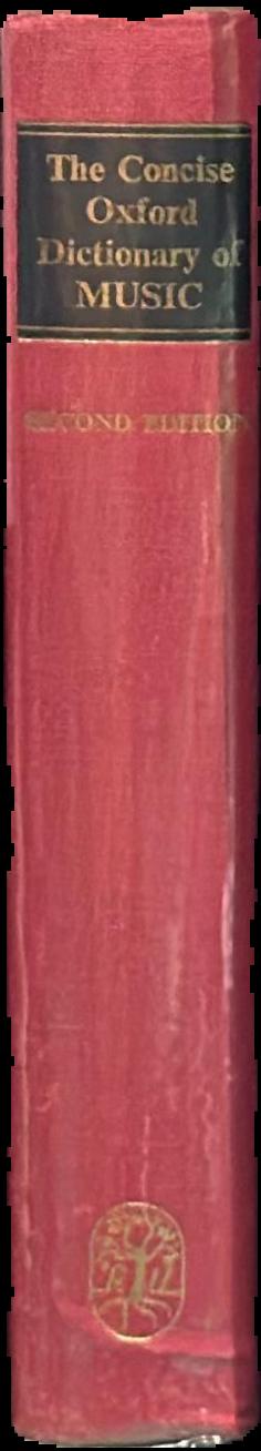 The concise Oxford dictionary of music live spine