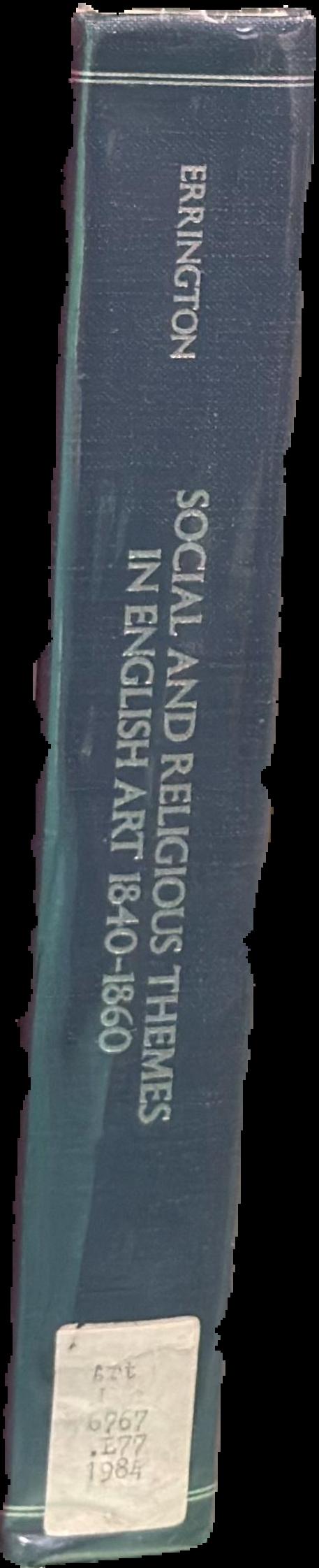 Social and religious themes in English art 1840-1860 live spine