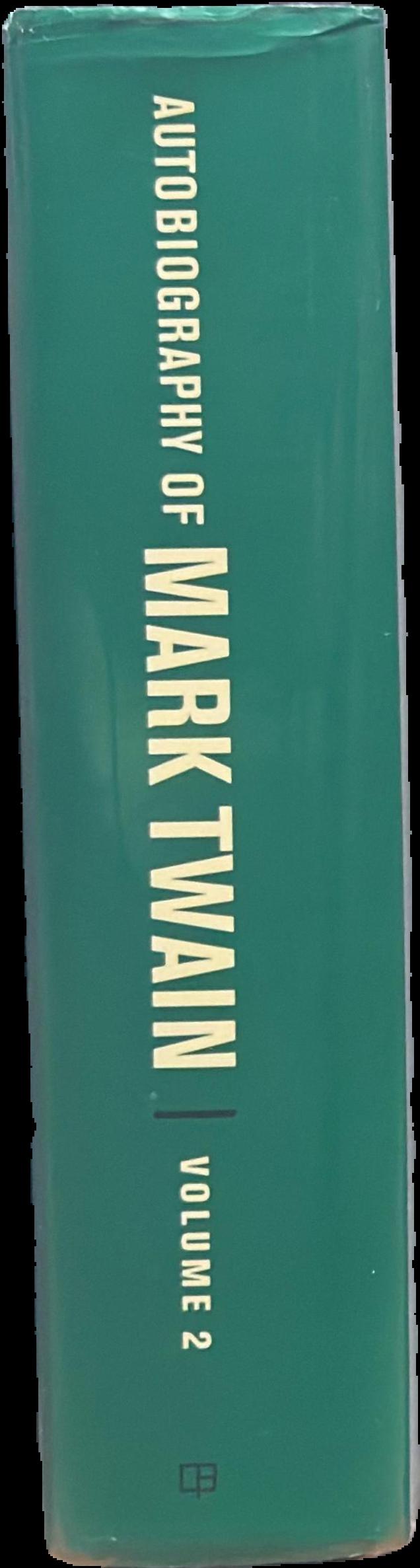 Autobiography of Mark Twain : volume 2 live spine